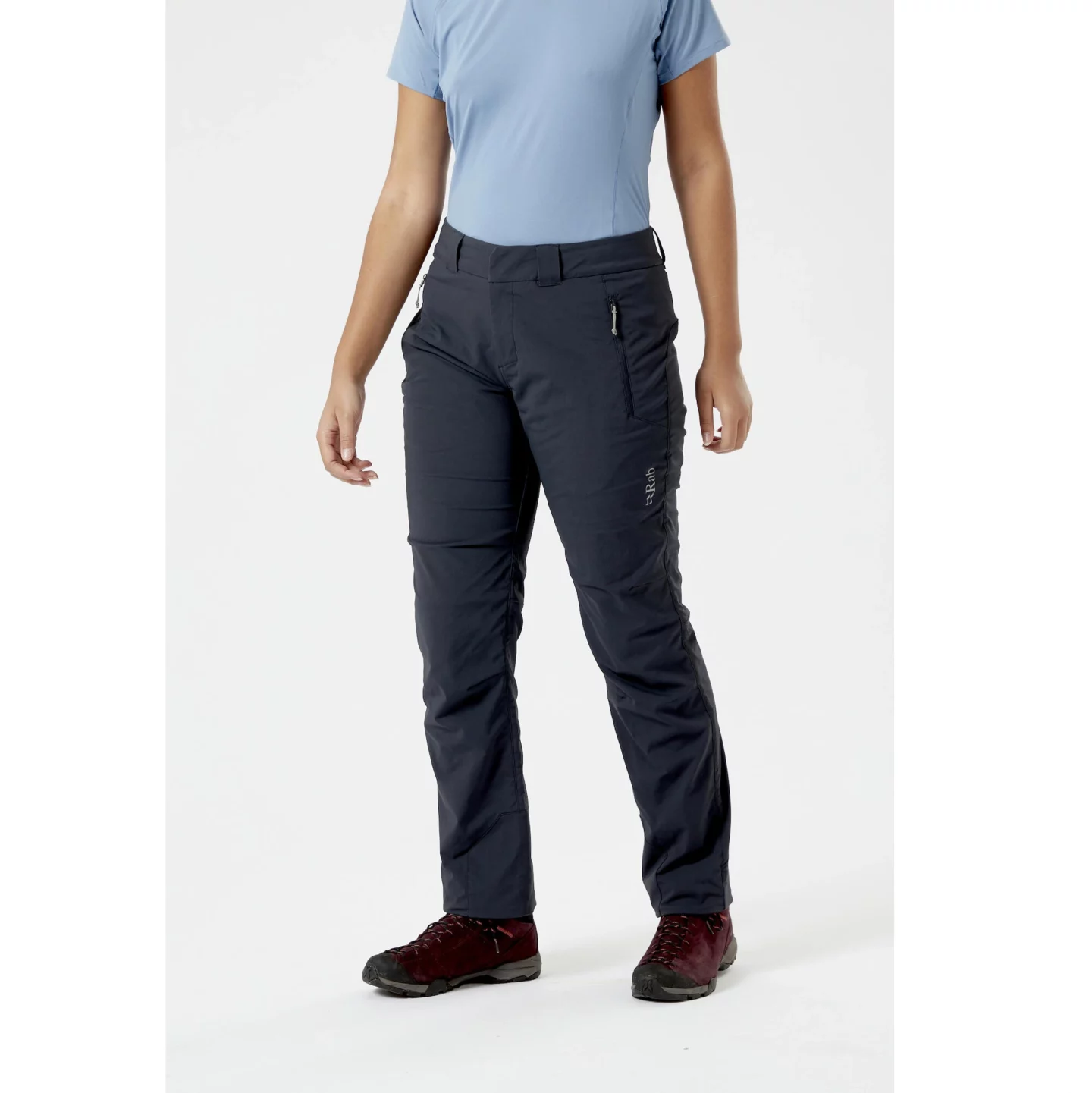 Теплые женские брюки для активного отдыха, хайкинга и путешествий на природе, подходящие для походов, скалолазания и горных походов, в стиле Rab Incline VR Wmn beluga для онлайн магазина товаров для активной жизни