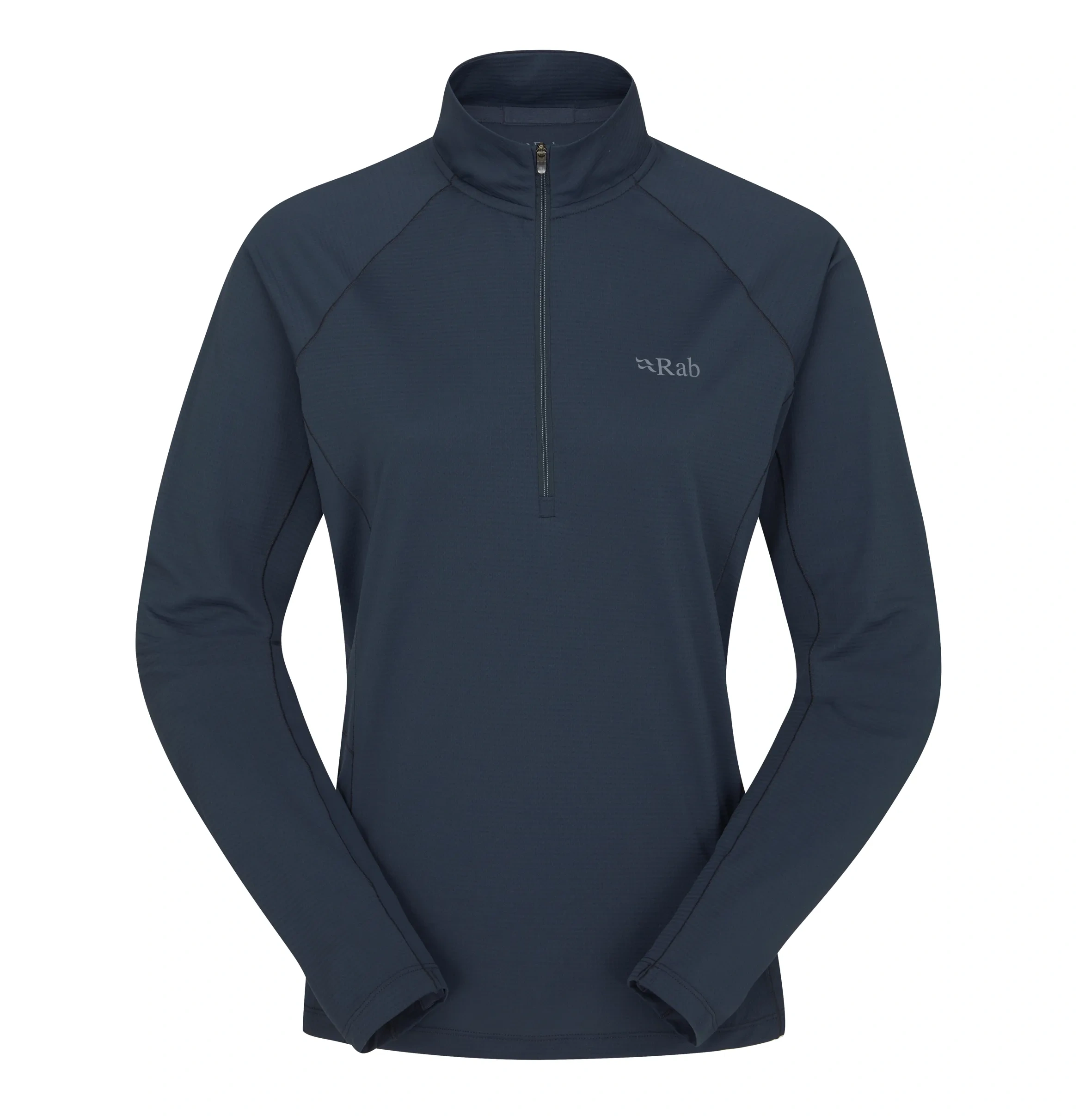 Rab Pulse LS Zip Wmn tempest blue Термофутболка Rab Pulse LS Zip Wmn для активного отдыха, путешествий, хайкинга и альпинизма, одежда и обувь для активного образа жизни в интернет-магазине