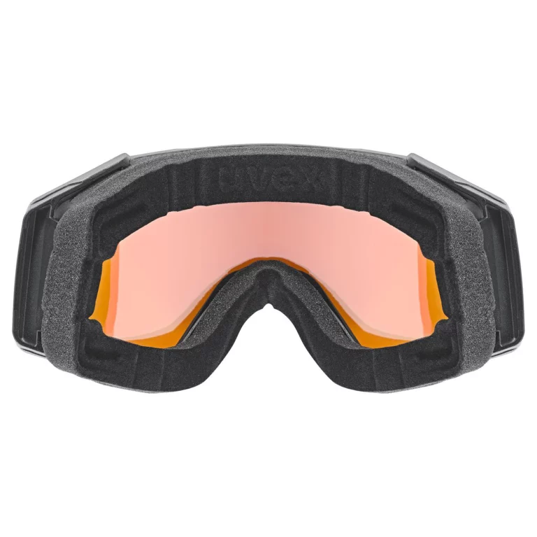 Горнолыжная маска Uvex Gravity FM черная с желто-оранжевыми вставками для активного отдыха лыж, сноубординга, альпинизма и путешествий - онлайн магазин экипировки для активной жизни