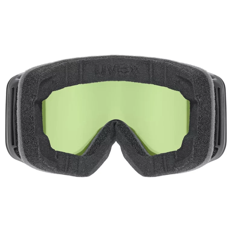 Горнолыжная маска Uvex Pwdr FM черная матовая с красным и прозрачным стеклом для активного отдыха, горных походов и путешествий на веб-магазине спортивной одежды и снаряжения