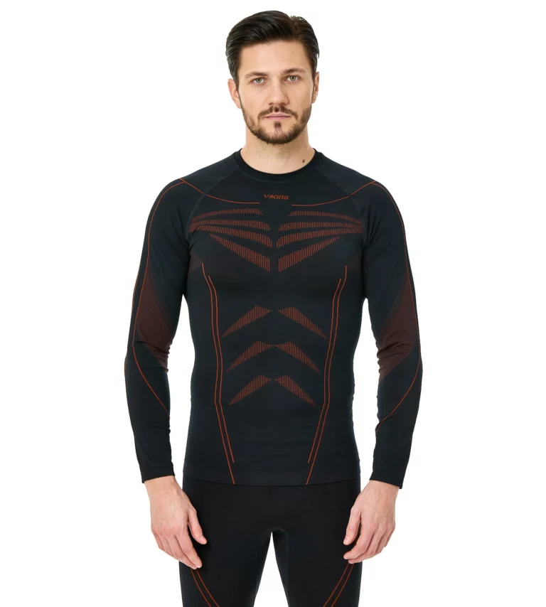 Термобелье Viking Rocket мужское черно-оранжевое для активного отдыха, походов и путешествий для интернет-магазина спортивной экипировки
