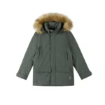 Детский пуховик Reimatec Serkkula JR в цвете thyme green для активного отдыха, путешествий, походов и альпинизма на онлайн-магазине спортивной одежды и обуви