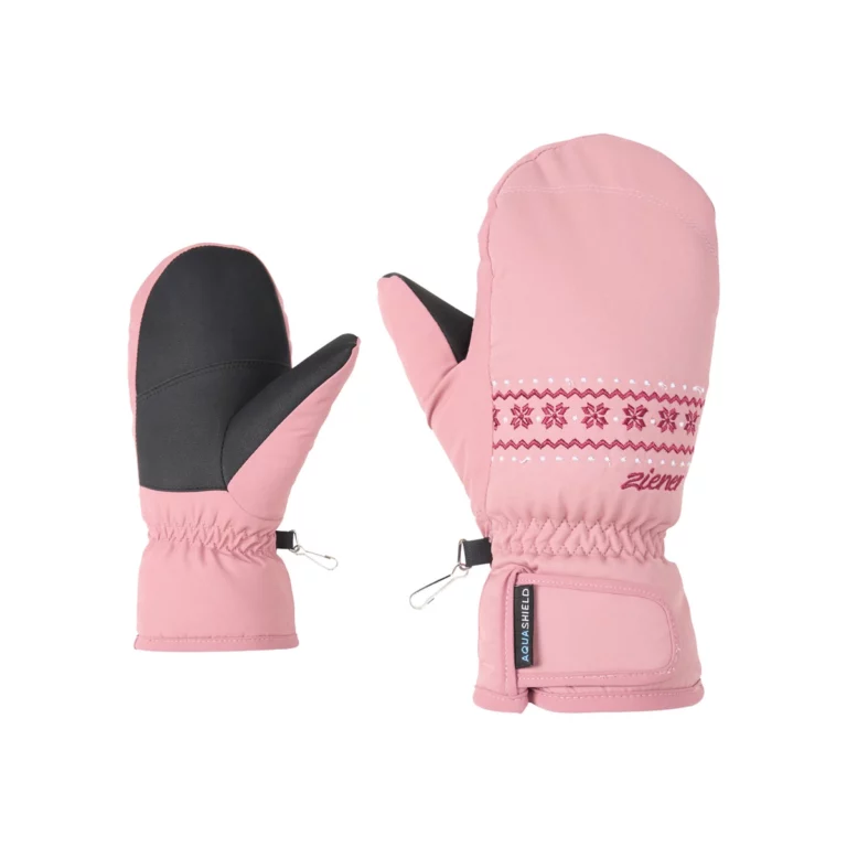 Варежки Ziener Laillani черные для активного отдыха, путешествий, альпинизма и трекинга, одежда и обувь для туризма