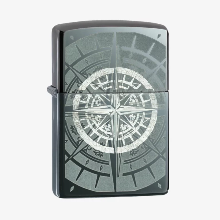 Зажигалка Zippo 150 Zippo Black Ice Compass для активного отдыха и туризма, походов, альпинизма, спортивной обуви и одежды для путешествий