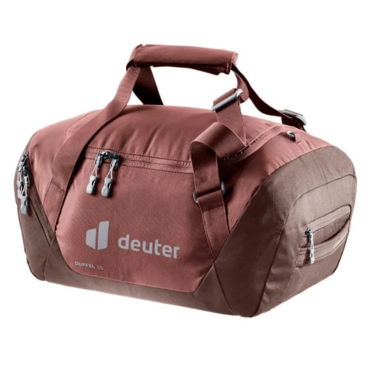 Маленькая спортивная сумка Deuter Duffel 35 для активного отдыха, походов и путешествий с ключевыми словами для онлайн-магазина одежды, обуви, походной экипировки, альпинизма и туризма