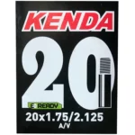 Тонкая велосипедная камера Kenda 20 x 1,75 – 2,125 для активного отдыха, походов, путешествий, спортивной одежды и обуви для активной жизни