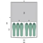 Тентовая палатка Pinguin Interval 6 Steel для активного отдыха, походов и путешествий, снаряжение для кемпинга, обувь и одежда для альпинизма и приключений в онлайн-магазине
