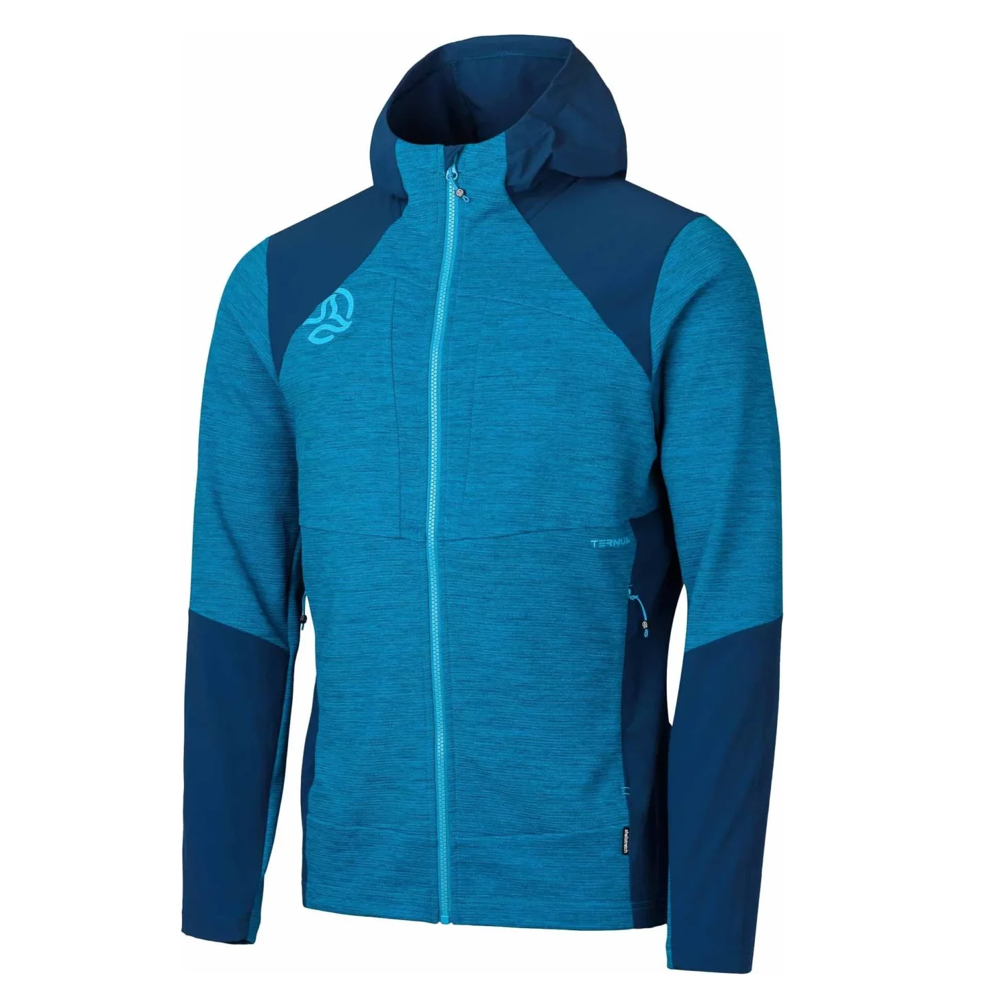 Батник Ternua Tilek Hood Mns в стиле для активной жизни, походов, путешествий, спортивной одежды и обуви для йоги, туризма и альпинизма в оттенке Адриатического синего