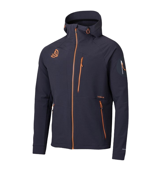 Батник Ternua Torsen Hard Hood Mns whales grey для активного отдыха, походов и путешествий, спортивная одежда и обувь для альпинизма и туризма