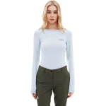 Термофутболка Turbat Hike Lite LS Wmn glacier gray для активного отдыха, путешествий и походов, спортивная одежда и обувь для туристов и любителей хайкинга