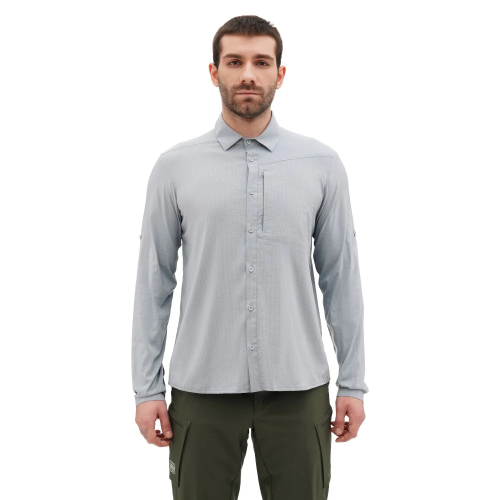 Рубашка Turbat Maya 2 LS Mns серая для активного отдыха и путешествий, спортивная одежда и обувь для походов, альпинизма и туризма в онлайн магазине