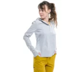 Рубашка Turbat Maya Hood Wmn glacier gray для активного отдыха на природе восхождение путешествия спорт одежда обувь для походов и альпинизма