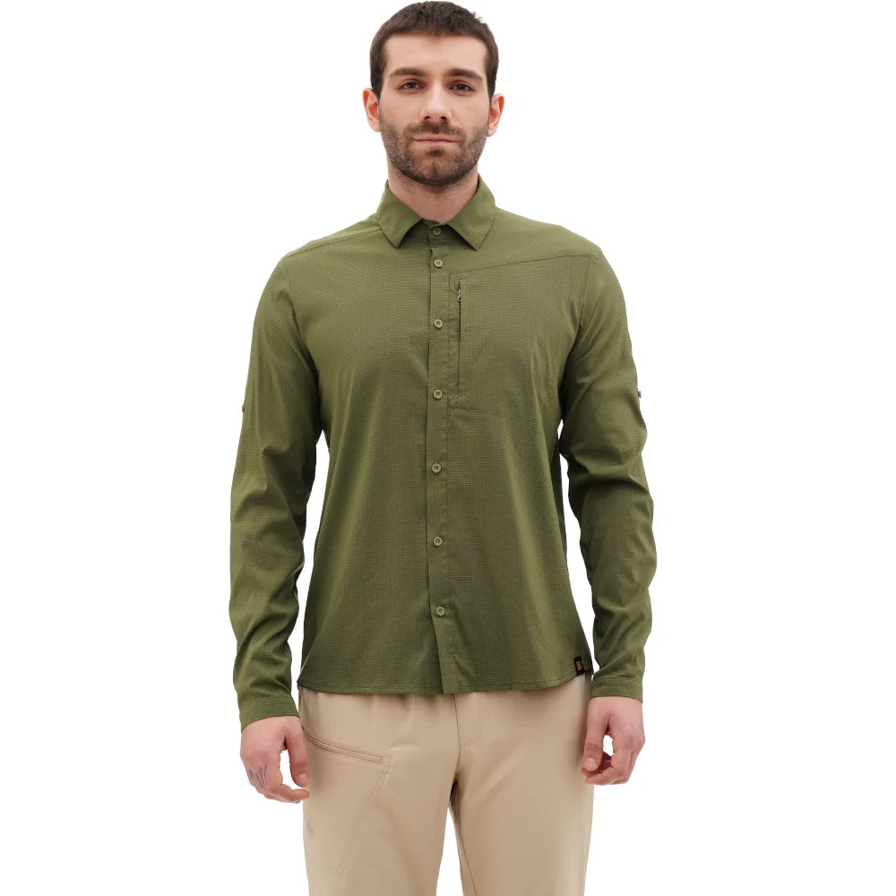 Рубашка Turbat Maya LS Mns Capulet оливкового цвета для активного отдыха туристов и любителей походов, одежды и обуви для походов и путешествий в интернет-магазине