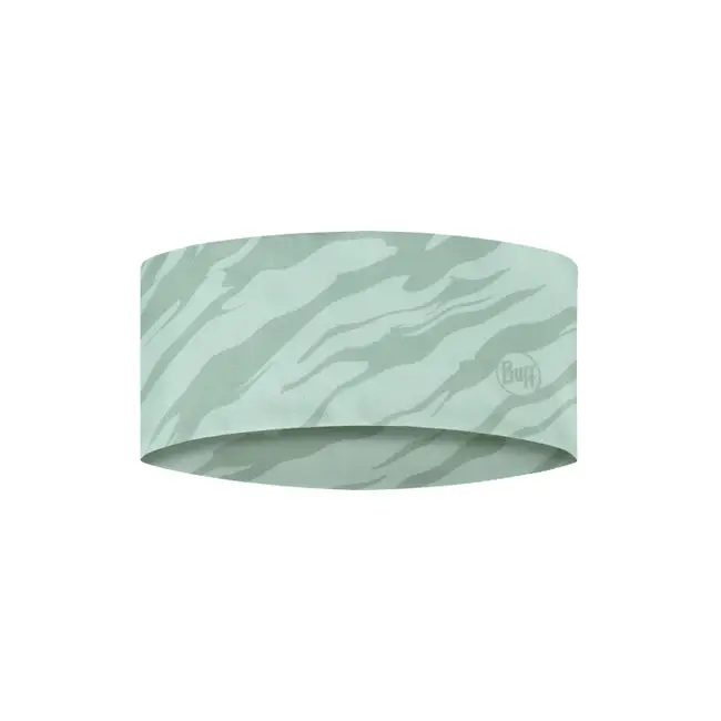 Повязка на лоб Buff Coolnet Wide Aces Seagrove Green для активного отдыха, туризма и походов, одежда и обувь для путешествий и альпинизма