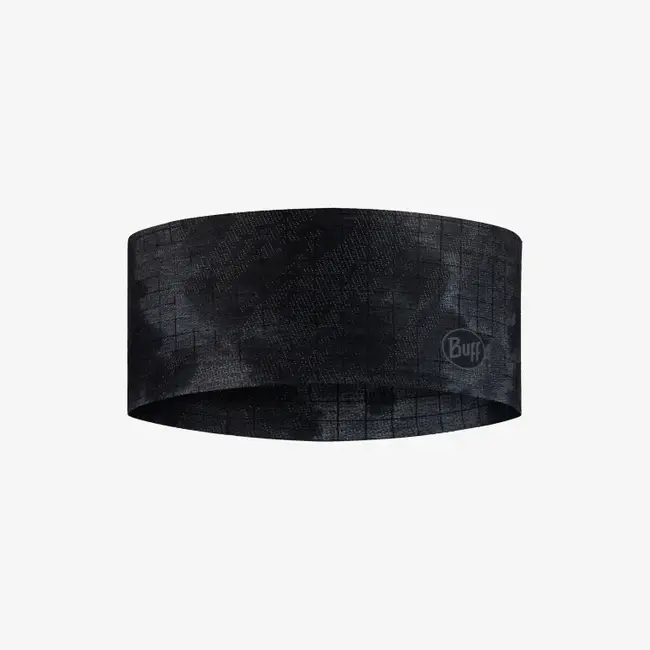 Повязка на лоб Buff Coolnet Wide Bonsy Graphite для активного отдыха, туризма и путешествий, подходящая для походов, горных походов, бега и активной жизни, аксессуар для одежды, обуви и снаряжения для экстремальных видов спорта
