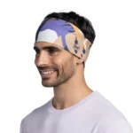 Повязка на лоб Buff Coolnet Wide Guynam Multi для активного отдыха, походов, трипа и спортзала, комфортная одежда и аксессуары для туристов и любителей активного образа жизни