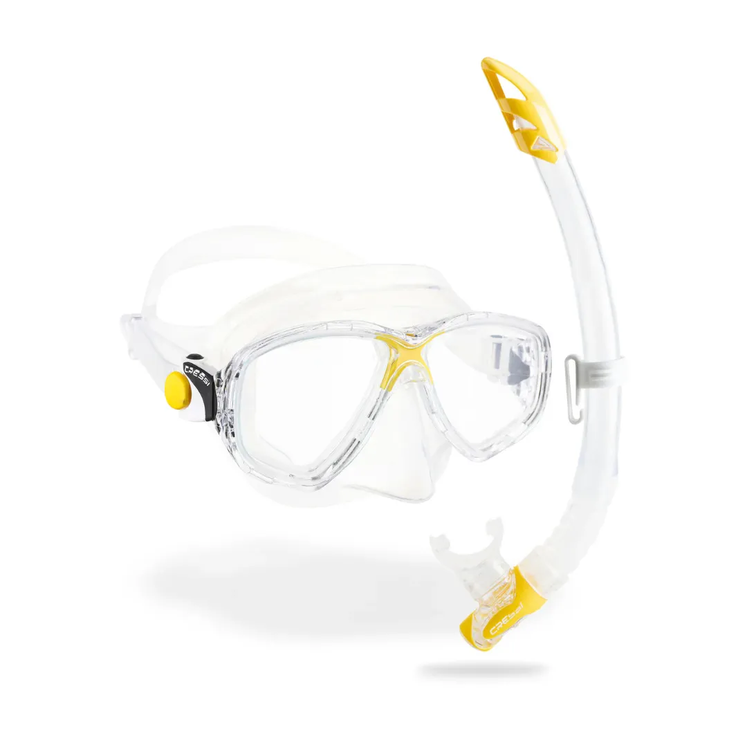 Cressi-Sub Marea + Gamma Combo clear yellow Комплект Cressi-Sub Marea + Gamma для активного отдыха, дайвинга и путешествий, идеально подходит для спортивной одежды, обуви и снаряжения для хайкинга и альпинизма в онлайн магазине
