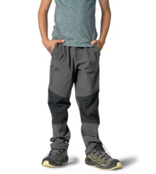 Детские спортивные брюки Hannah Luigi JR серые с полосками для активного отдыха, походов и путешествий в интернет-магазине экипировки для активной жизни