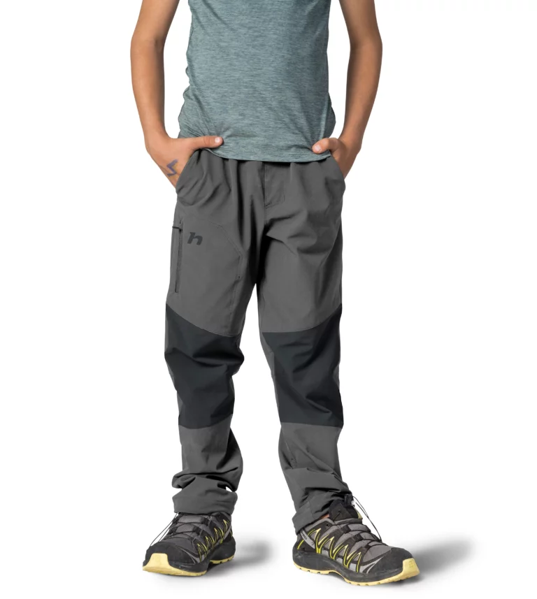 Детские спортивные брюки Hannah Luigi JR серые с полосками для активного отдыха, походов и путешествий в интернет-магазине экипировки для активной жизни