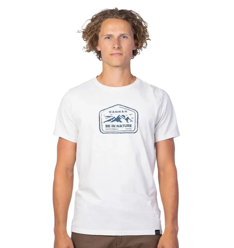 Футболка Hannah Miko Mns белая для активного отдыха спортивная одежда обувь для туризма походов и путешествий для интернет-магазина товаров для активной жизни