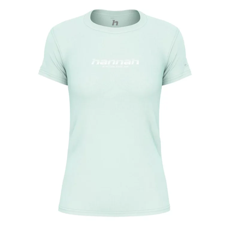 Футболка Hannah Saffi Wmn в мягком зеленом цвете для активного образа жизни, одежды и обуви для походов и путешествий в интернет магазине для любителей туризма и альпинизма
