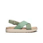 Женские сандалии Keen Elle Luxe Cross Strap для активного отдыха прогулок походов и путешествий в зеленом цвете, обувь для активного образа жизни, тактическая и туристическая экипировка