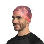 Шапка Buff Thermonet Beanie Matewa Garnet для активного отдыха, походов и путешествий, спортивная одежда и обувь для туризма и альпинизма