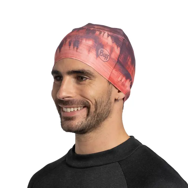 Шапка Buff Thermonet Beanie Matewa Garnet для активного отдыха, походов и путешествий, спортивная одежда и обувь для туризма и альпинизма