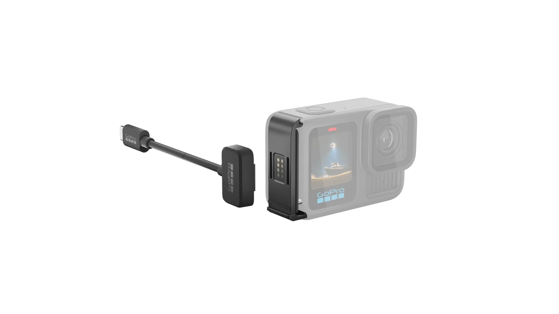 GoPro Contacto Magnetic Door and Power Cable Kit (ADCON-001) Боковая крышка с зарядным гнездом и кабелем для экшн-камеры GoPro для активного отдыха путешествий и съемки на природе, аксессуары для активной жизни и туризма
