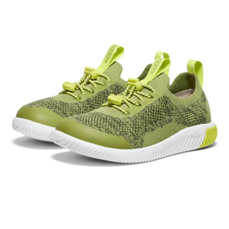 Детские кроссовки Keen KNX Knit Lace в цвете Игуана и Вечерняя Примула для активного отдыха, походов, путешествий, спортивной обуви для молодежи в онлайн магазине товаров для активной жизни