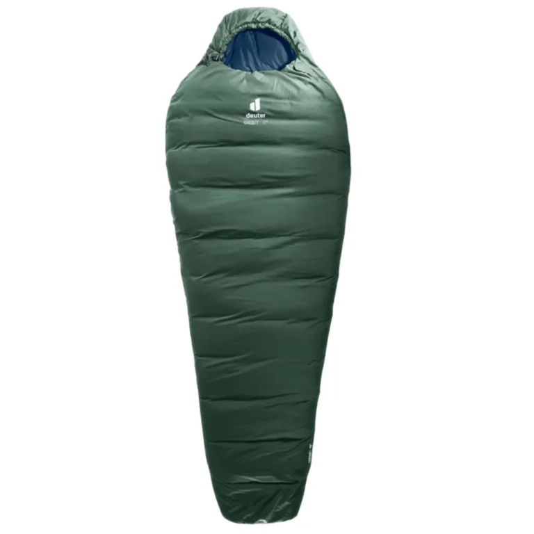 Тёмный спальный мешок Deuter Orbit 0 ivy-ink для активного отдыха, туризма и походов, подходит для йоги, костюмы для путешествий и экипировки для хайкинга и альпинизма, оптимальный выбор для активных путешественников и любителей outdoor.