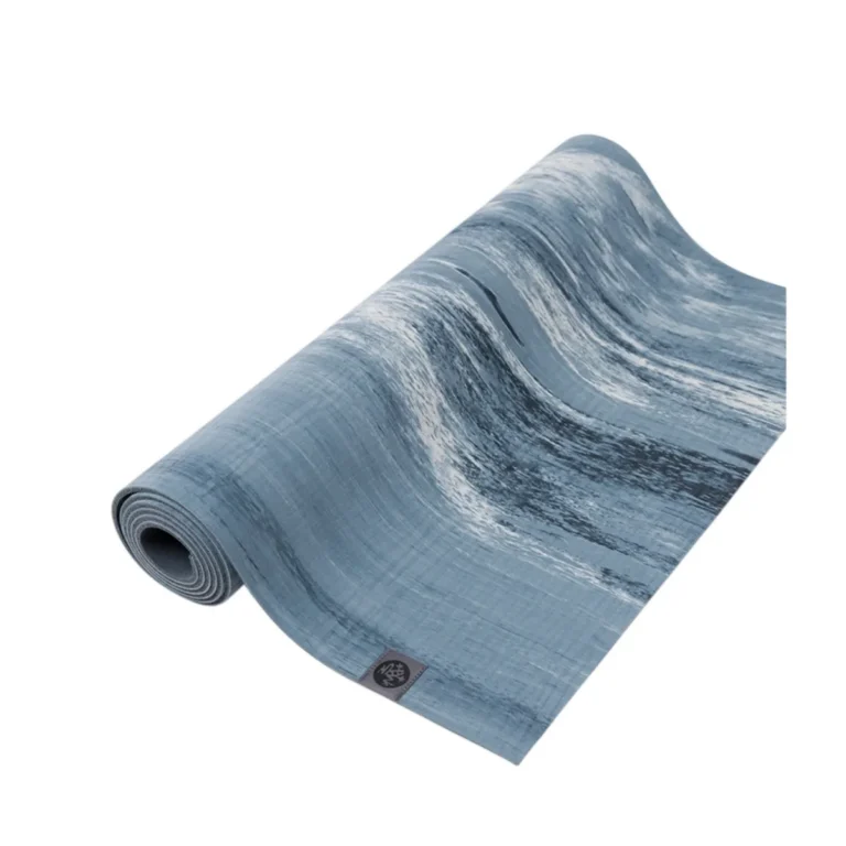 Коврик для йоги Manduka Eko Lite 71 черный с мраморным узором для активного отдыха спорттовары походы альпинизм путешествия одежда обувь для йоги и активной жизни