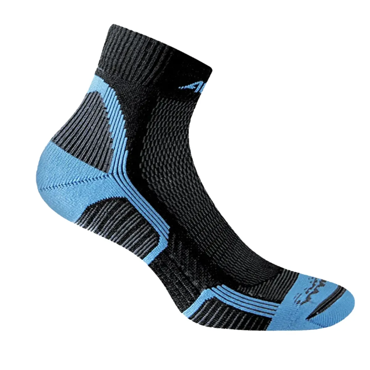 Носки для активного отдыха и походов Accapi Trekking Touch черно-бирюзовые на сайте интернет-магазина спортивной экипировки для прогулок, альпинизма и путешествий