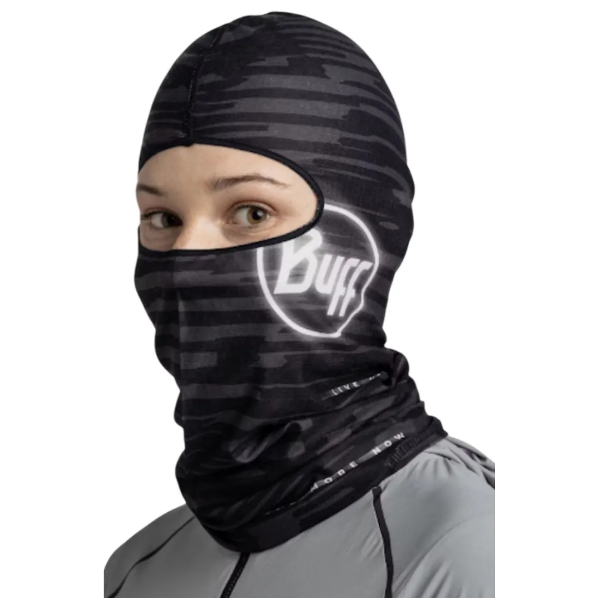 Балаклава Buff Ecostretch Nedre графитовая для активного отдыха, походов и путешествий, спортивная одежда и обувь для беговых и горных походов