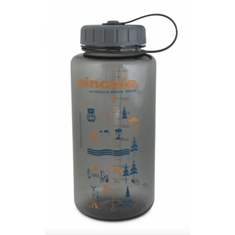 Бутылка для воды Pinguin Tritan Fat Sport Bottle 1,0Л серый для активного отдыха спорта путешествий и походов на сайте интернет-магазина с одеждой обувью для активной жизни