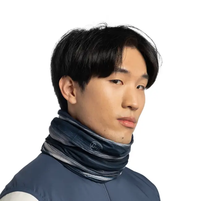 Теплый многофункциональный Buff Reversible Arky Navy для активного отдыха, походов, альпинизма, путешествий и спортивной одежды