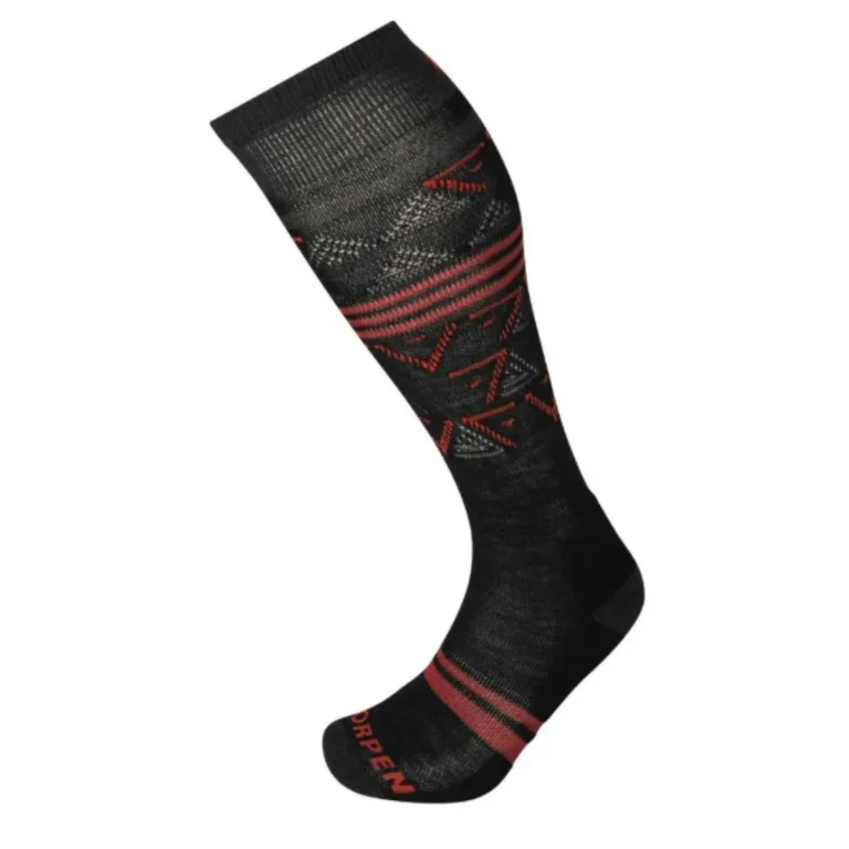 Носки для активного отдыха Lorpen S2MMC черные оранжевые для туризма походов и кроссовок для outdoor спортивной одежды и обуви для путешествий и альпинизма
