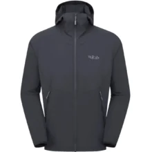 Изображение утепленной куртки Rab Borealis Hoody Mns для активного отдыха, походов и путешествий, подходящей для спортивной одежды, обуви и экипировки для горных походов и путешествий на природе