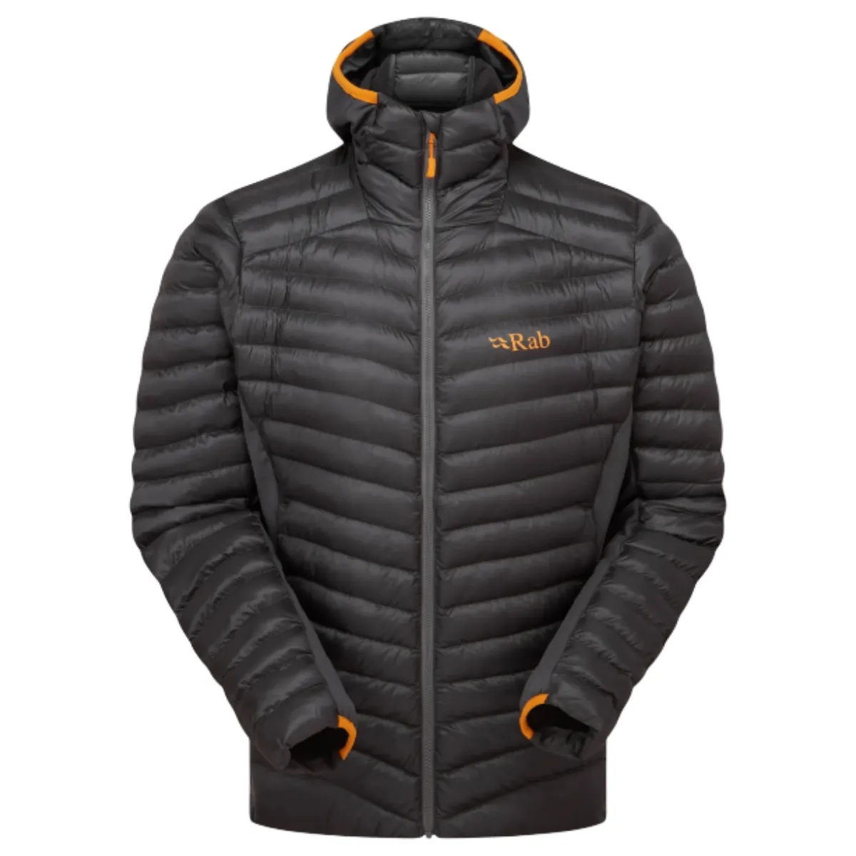 Теплая мужская куртка Rab Cirrus Flex Hoody Mns graphene для активного отдыха походов и путешествий, одежда и снаряжение для альпинизма и туризма