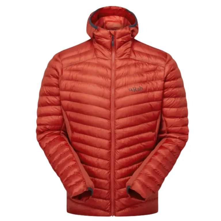 Трекинговая куртка Rab Cirrus Flex Hoody Mns в тёплом красном цвете для активного отдыха, походов, горных восхождений и путешествий на сайте интернет-магазина спортивной одежды и обуви