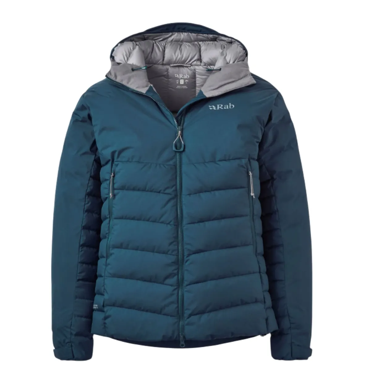 Туристическая куртка Rab Infinity Windstopper Hoody Mns в цвете Tempest Blue для активного отдыха, путешествий и альпинизма на онлайн магазине экипировки для активной жизни