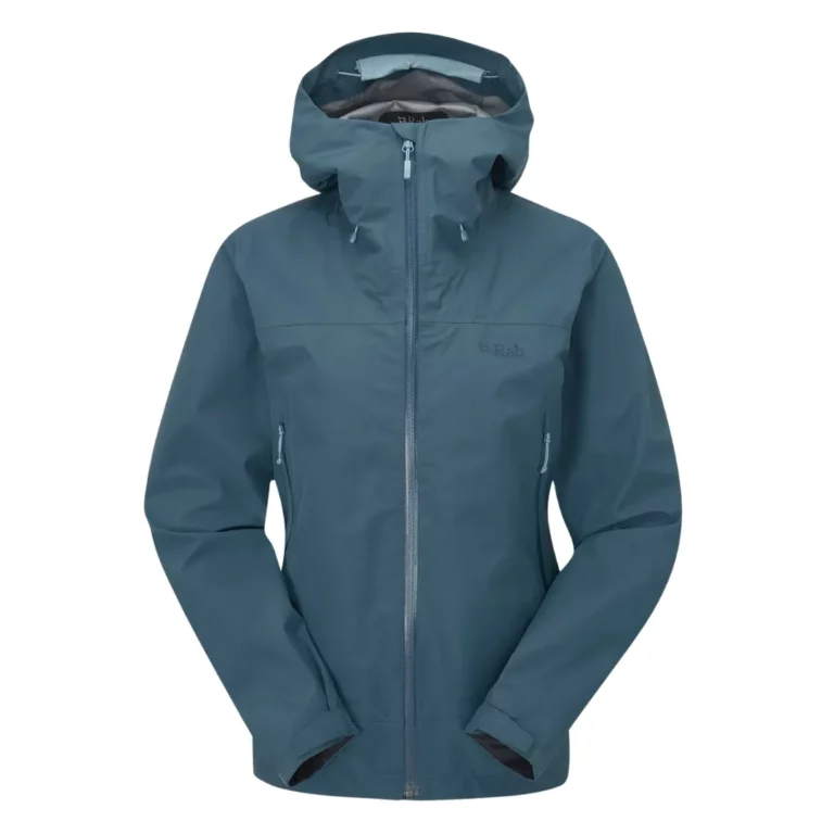 Техническая женская куртка Rab Namche GTX Orion Blue для активного отдыха, походов и путешествий в интернет-магазине экипировки для путешественников и любителей активной жизни