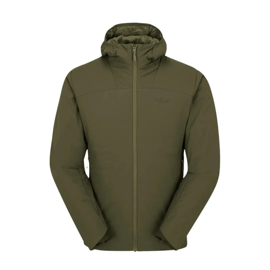 Теплая куртка Rab Xenair Alpine Flex Mns в оливковом цвете для активного отдыха и путешествий, туристическая одежда для альпинизма и походов, обувь и экипировка для экстремальных видов спорта на природе