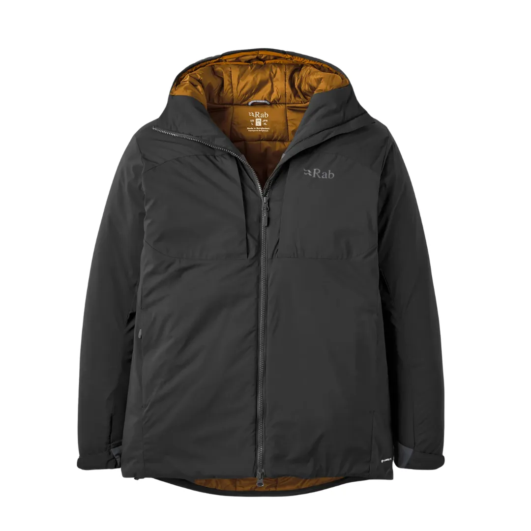 Теплая куртка Rab Xenair Alpine Mns черная для активного отдыха и путешествий, спортивная одежда и обувь для походов и альпинизма