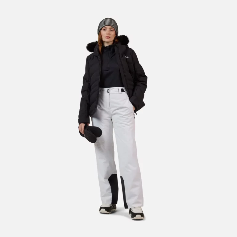 Легкие женские штаны Rossignol Strawpile Wmn белого цвета для активного отдыха на природе, походов, путешествий и занятий спортом на открытом воздухе