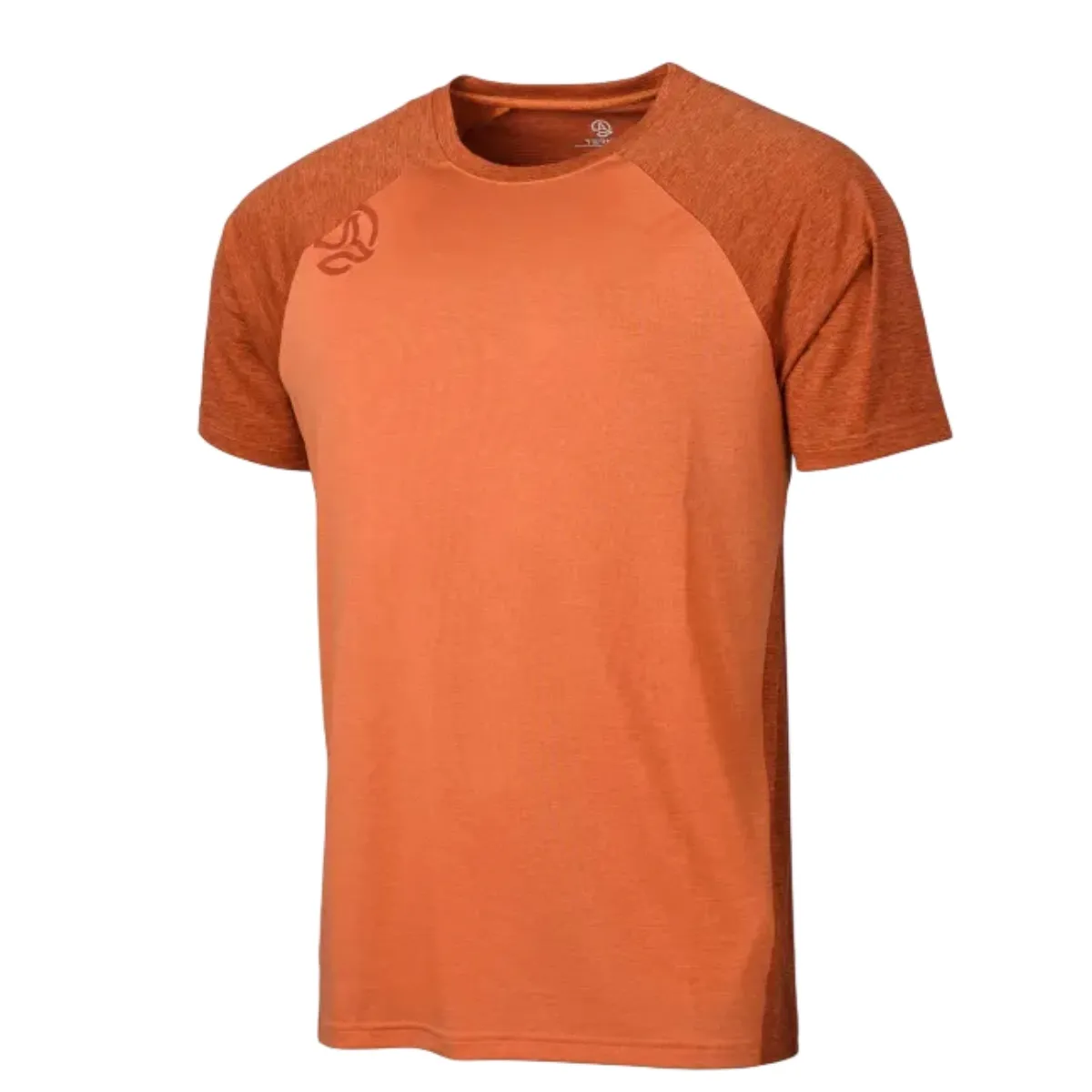 Ternua Krin Tee Mns burnt orange (2) Брендовая футболка Ternua Krin Tee Mns в оранжевом цвете для активного отдыха и туризма одежда и обувь для походов альпинизм путешествия онлайн магазин