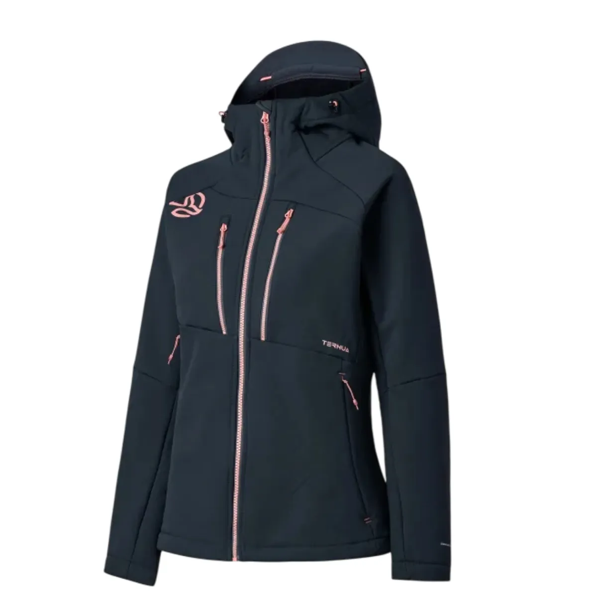 Теплая женская куртка для активного отдыха и походов Ternua Lokkta Hard Hood в серых тонах, идеально подходит для путешествий и альпинизма в интернет-магазине спортивной одежды и обуви