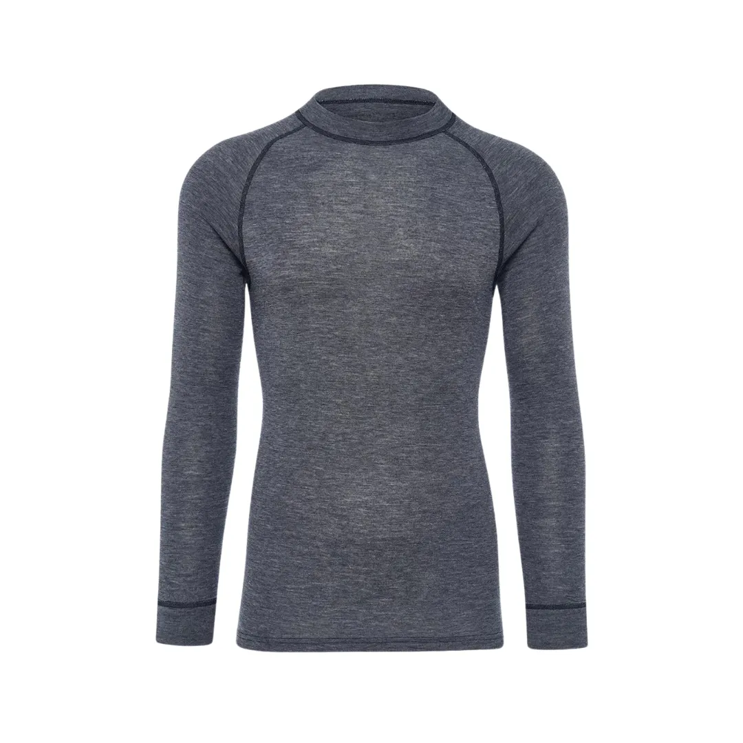Thermowave Merino Warm Active Thermal LS Mns ink melange Термофутболка Thermowave Merino для активного отдыха, походов и путешествий, утепленная одежда, обувь и снаряжение для альпинизма и туристических приключений