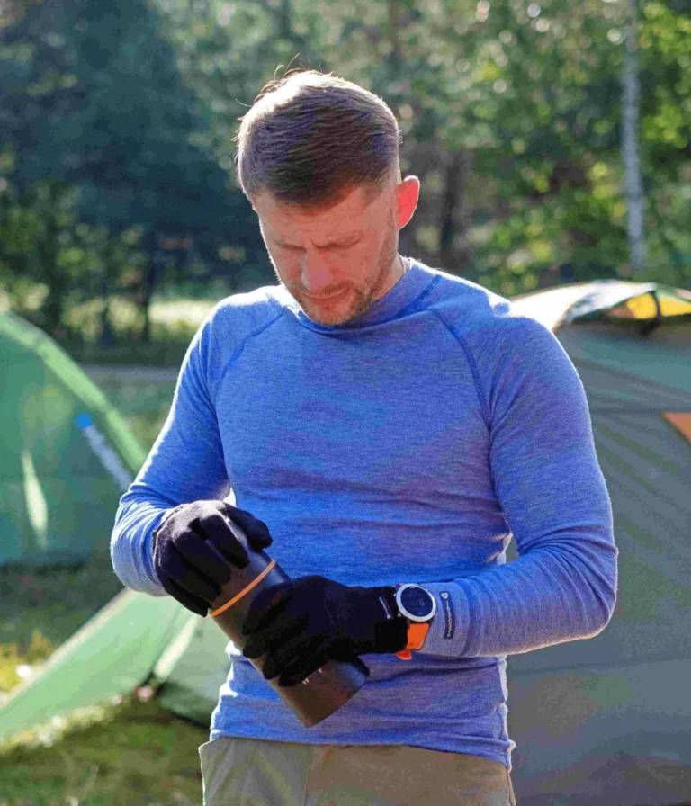 Термофутболка Thermowave Merino Warm Active Thermal LS Mns nautica меланж для активного отдыха, походов, путешествий и занятий спортом в интернет-магазине