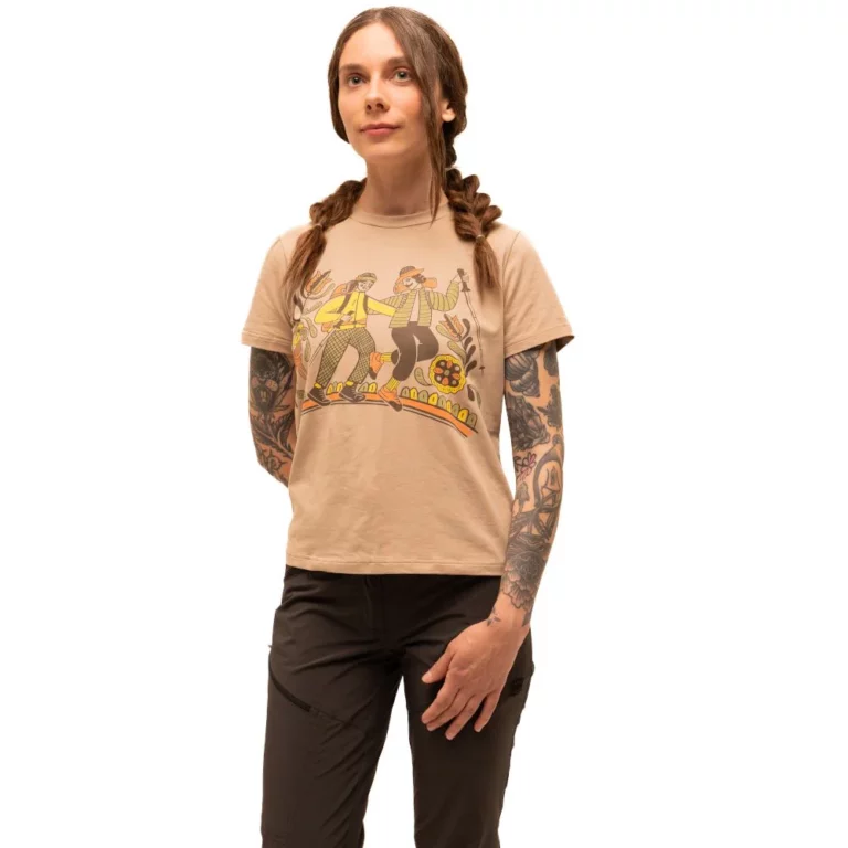 Футболка Turbat Kosiv Wmn в светло-тауи для активного отдыха, путешествий и походов на природе, купить одежду и обувь для туризма на онлайн магазине